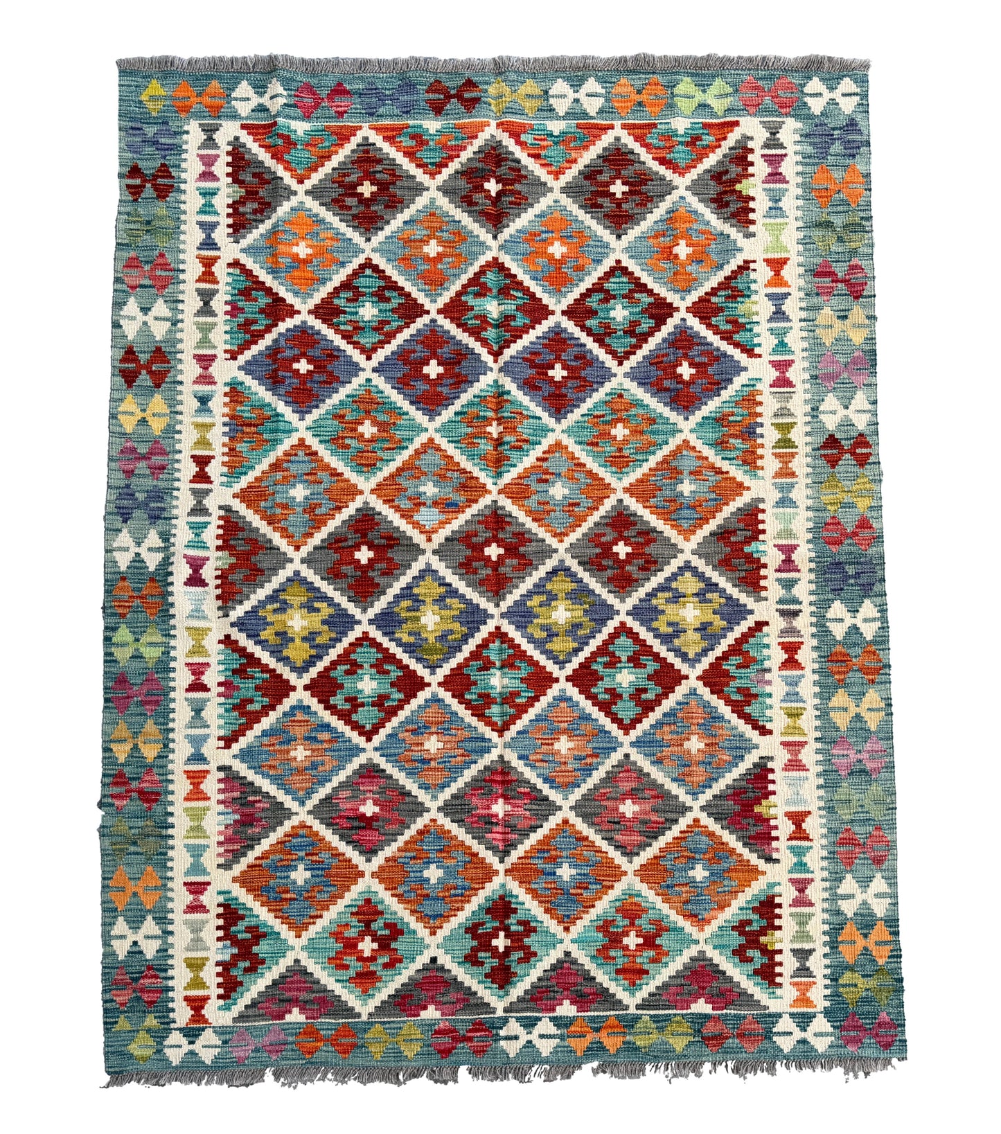 Classic Afghan Maimana Kilim 202 x 161cm