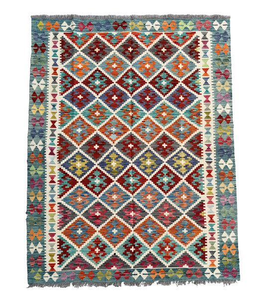 Classic Afghan Maimana Kilim 202 x 161cm