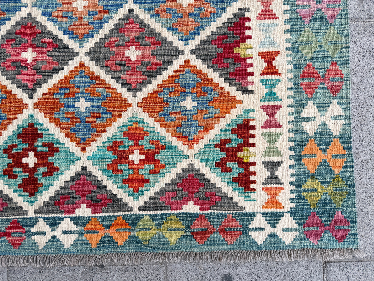 Classic Afghan Maimana Kilim 202 x 161cm