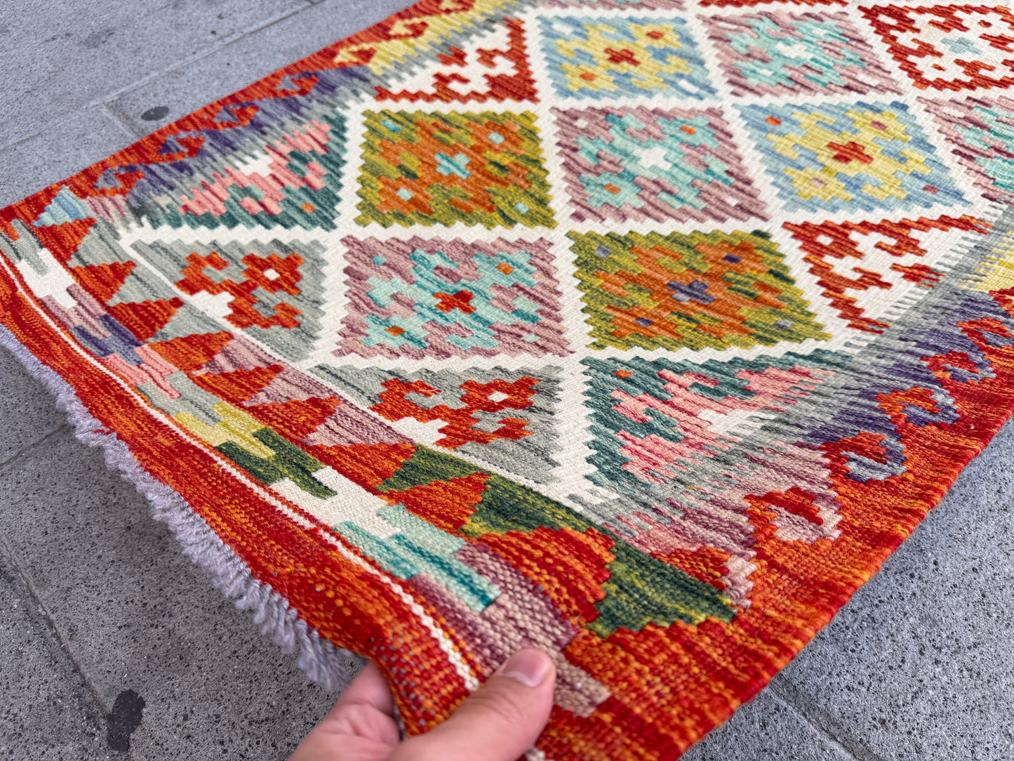 Classic Afghan Maimana Kilim