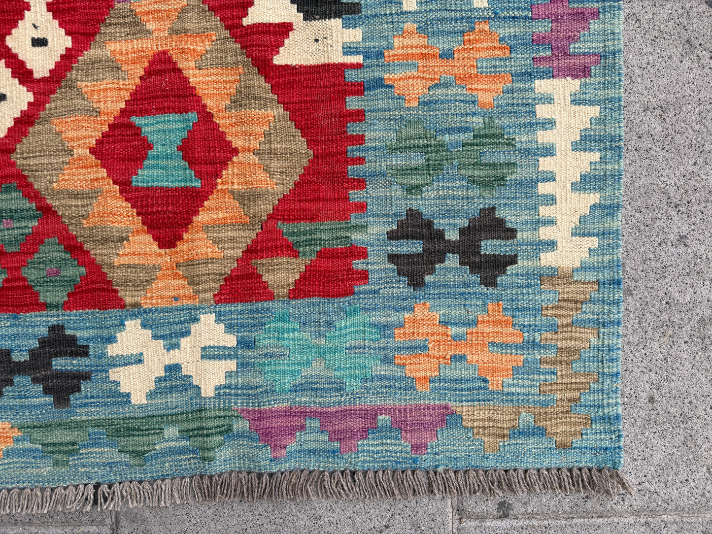 Classic Afghan Maimana Kilim 200x145cm