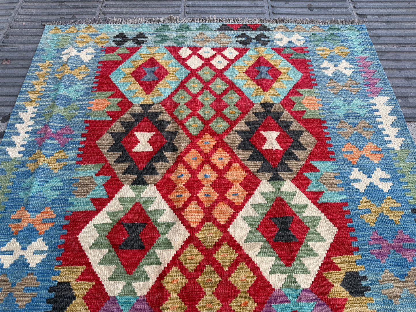 Classic Afghan Maimana Kilim 200x145cm