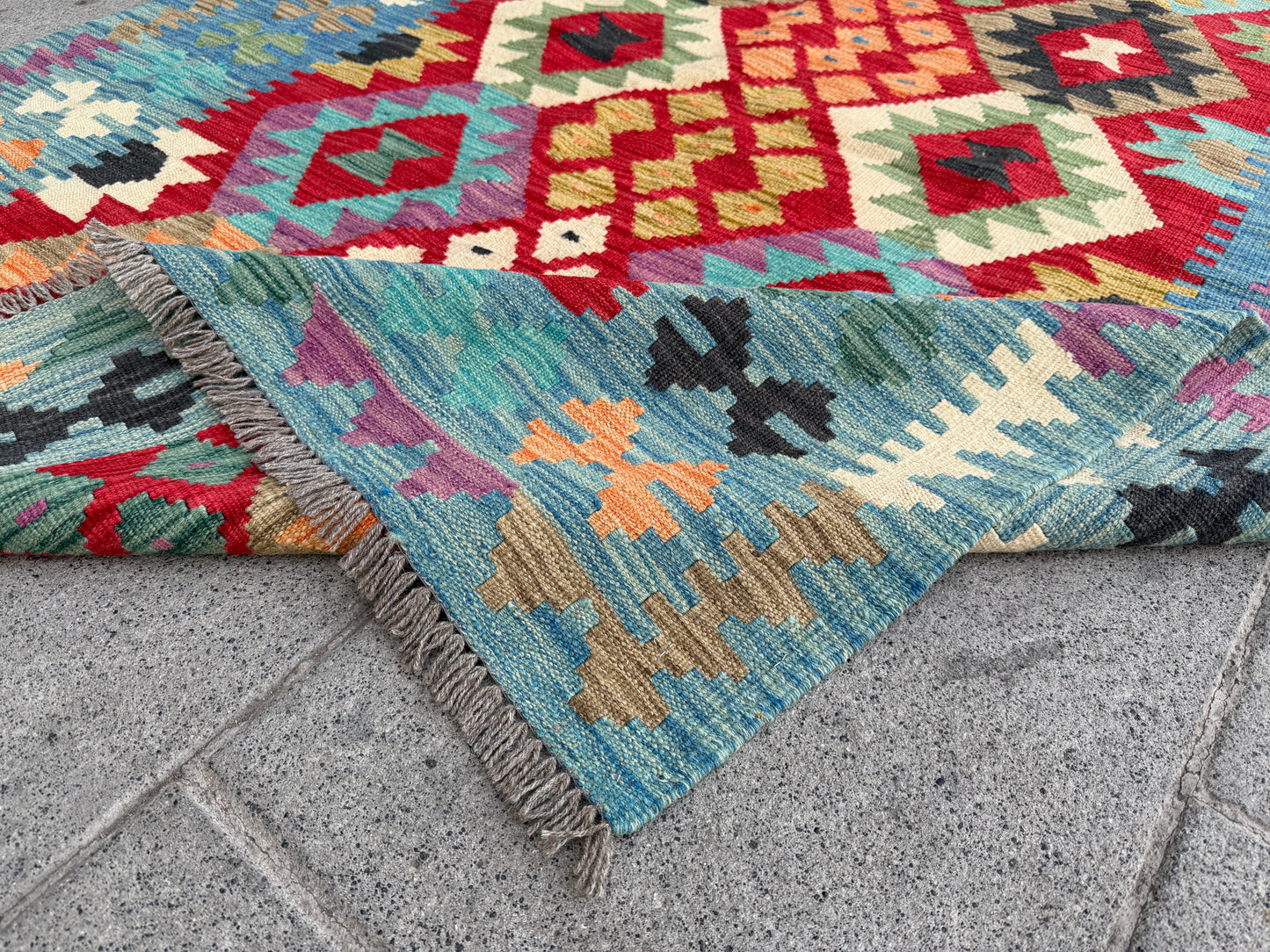Classic Afghan Maimana Kilim 200x145cm