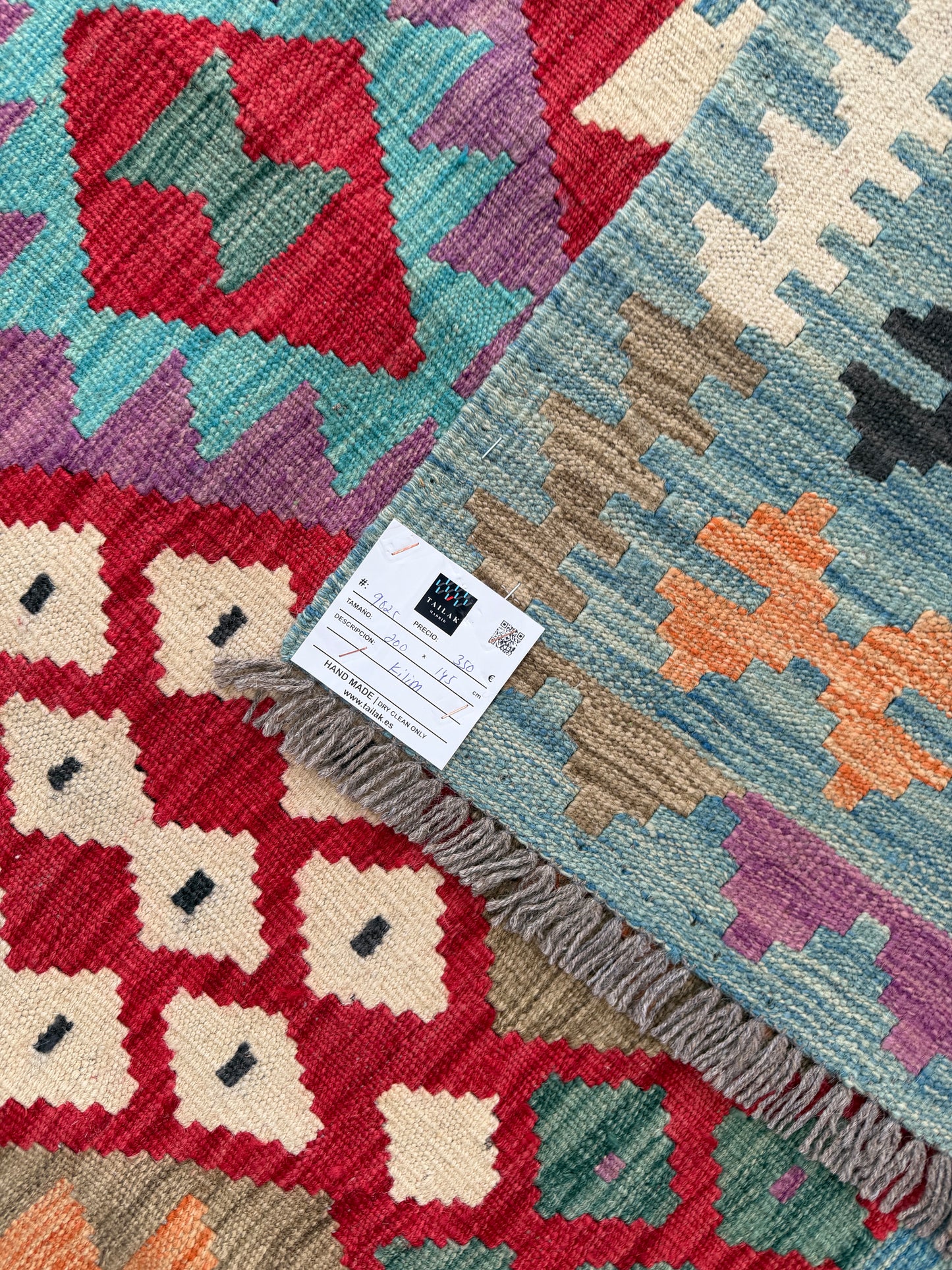 Classic Afghan Maimana Kilim 200x145cm
