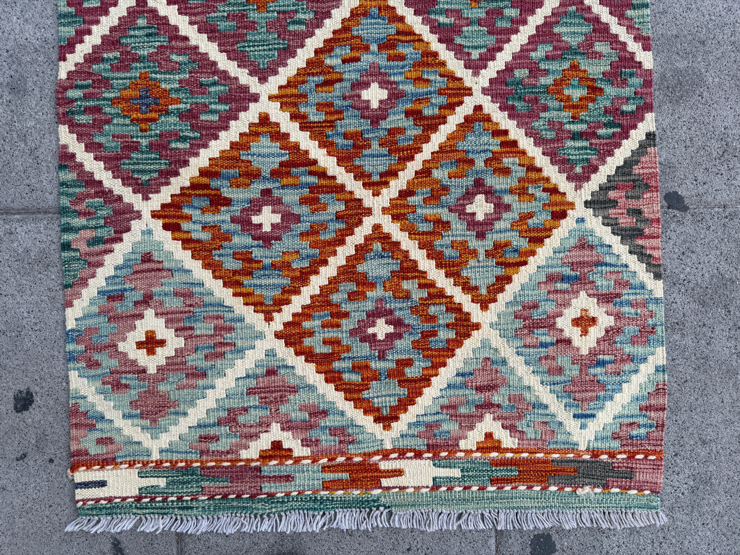 Afghan Miamana kilim Runner 486x78cm.
