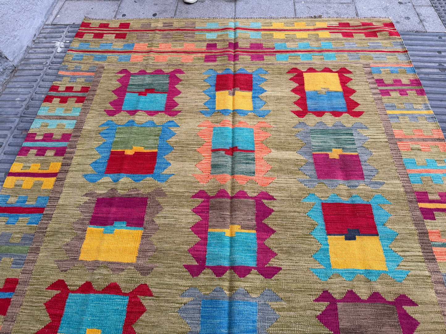 Contemporary design Kilim 300x200cm