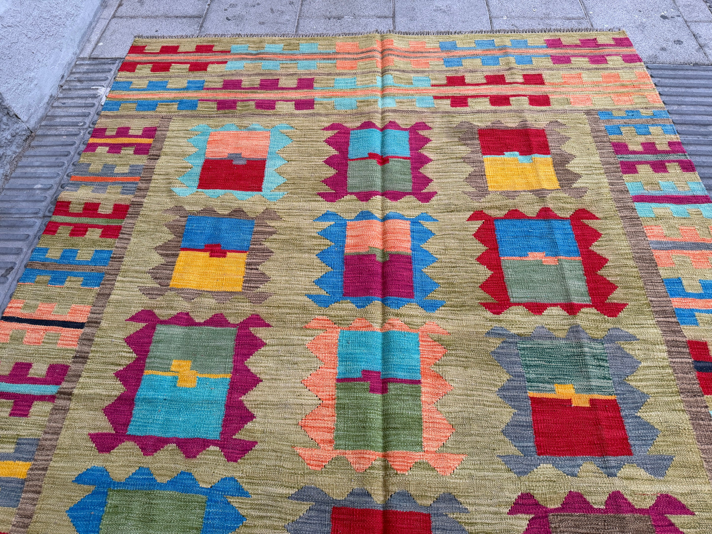 Contemporary design Kilim 300x200cm