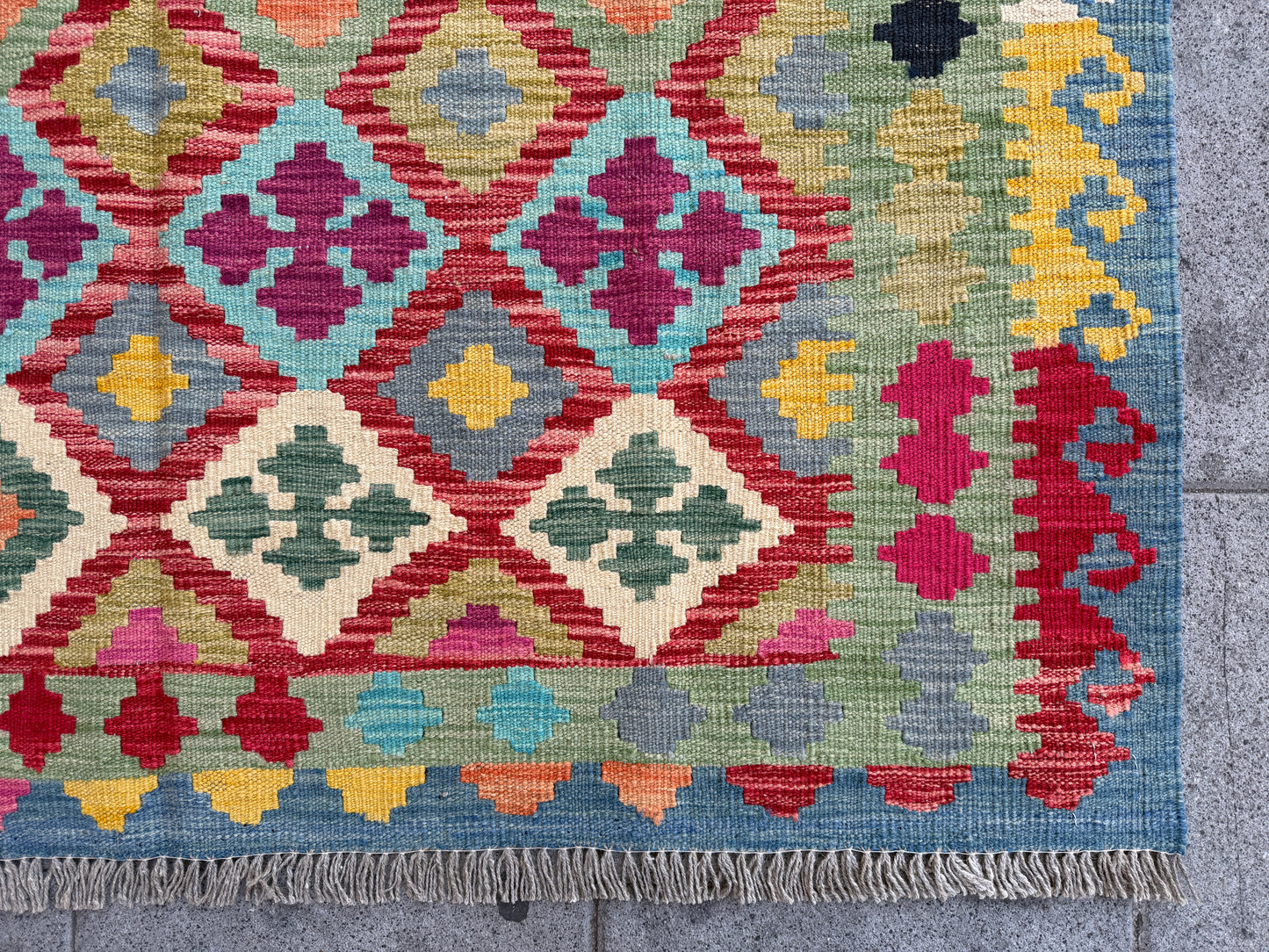 Classic Afghan Maimana Kilim 206 x 151cm