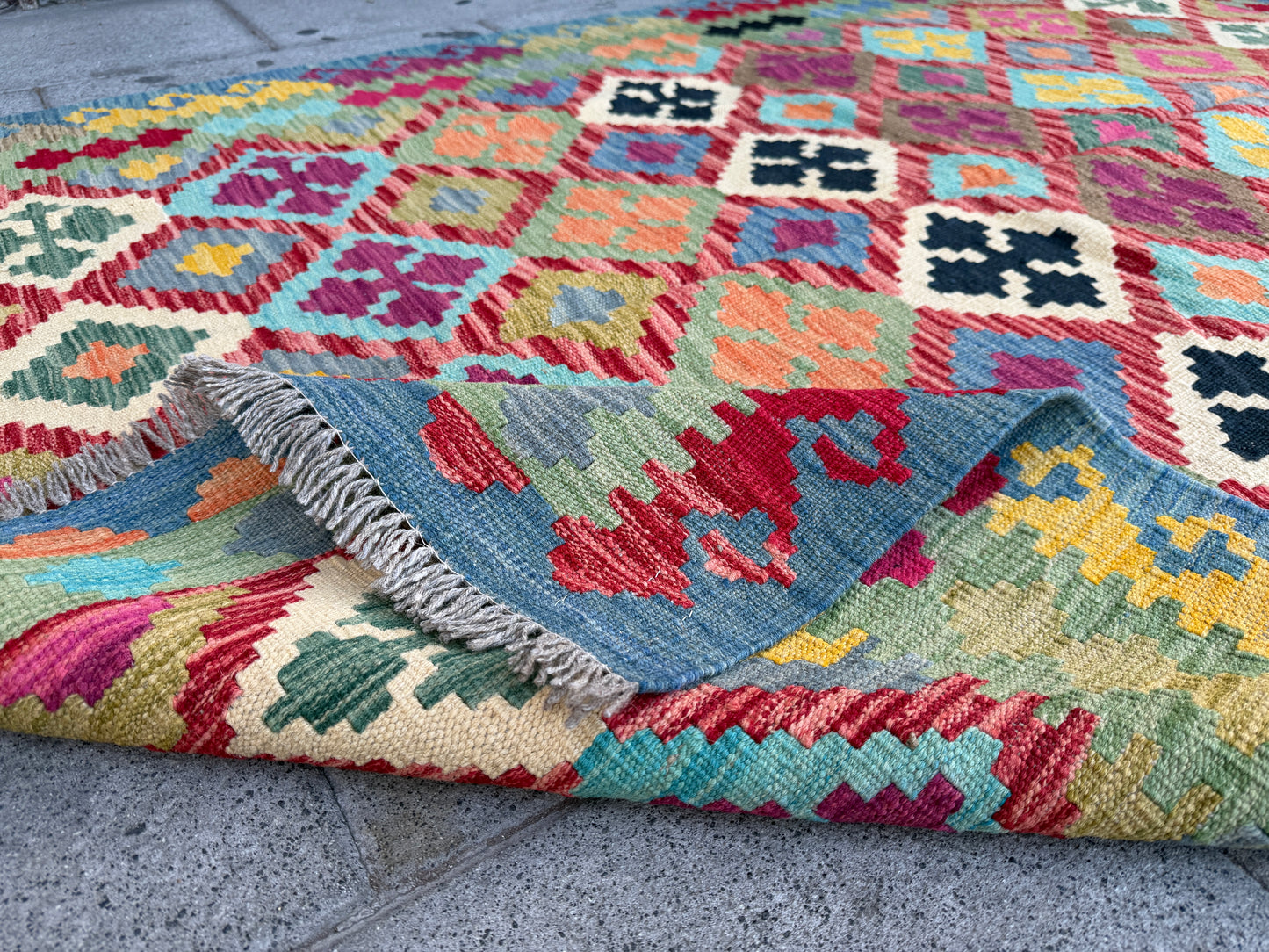 Classic Afghan Maimana Kilim 206 x 151cm