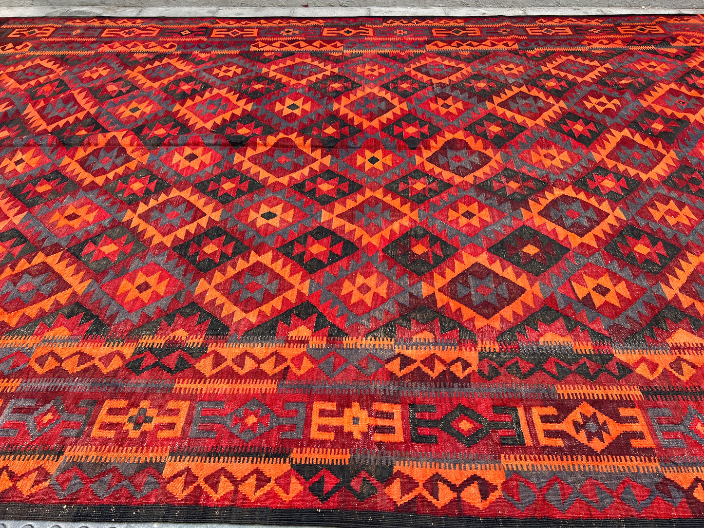 Afghan Maimana vintage Kilim.
