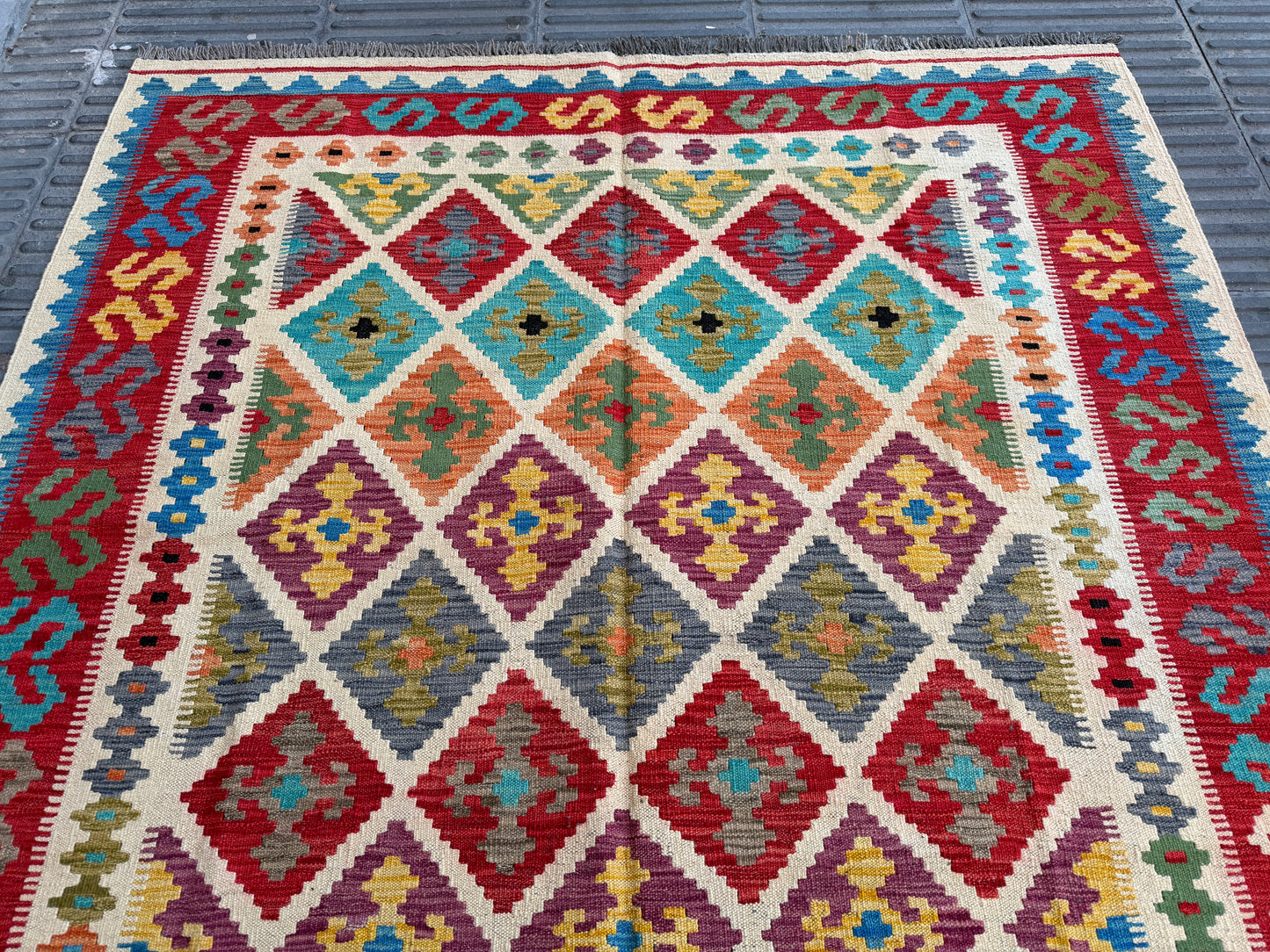 Classic Maimana Kilim 248x176cm
