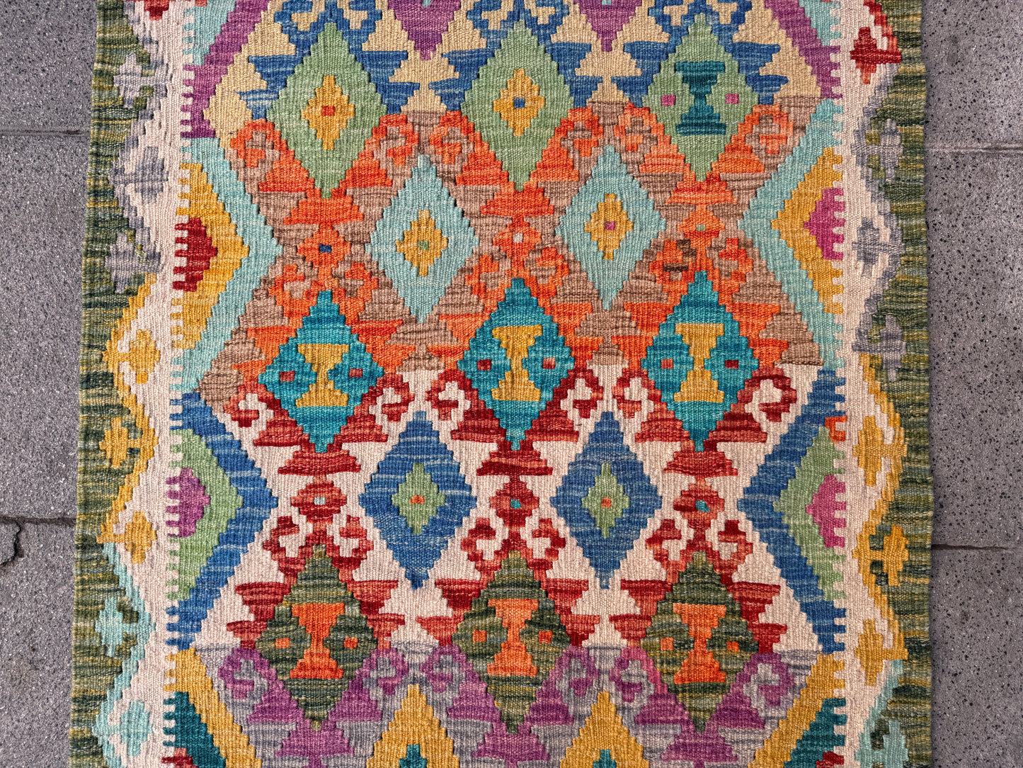 Maimana kilim Runner 252x83cm.