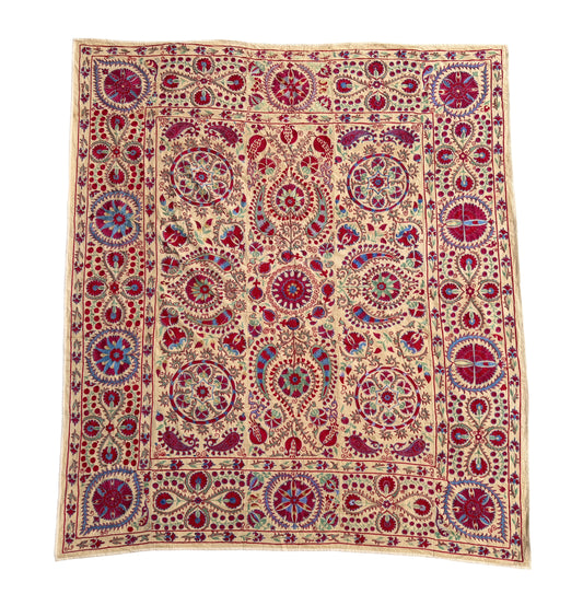 Suzani Hand Embroidered Silk