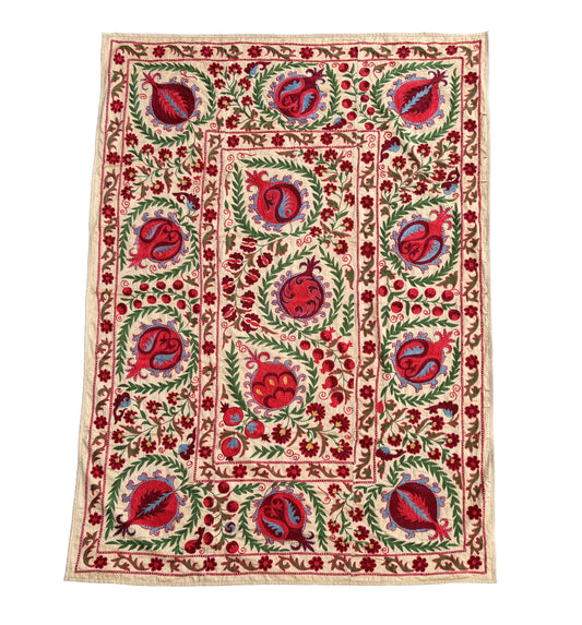 Suzani Hand Embroidered Silk