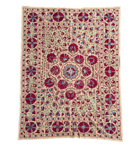 Suzani Hand Embroidered Silk
