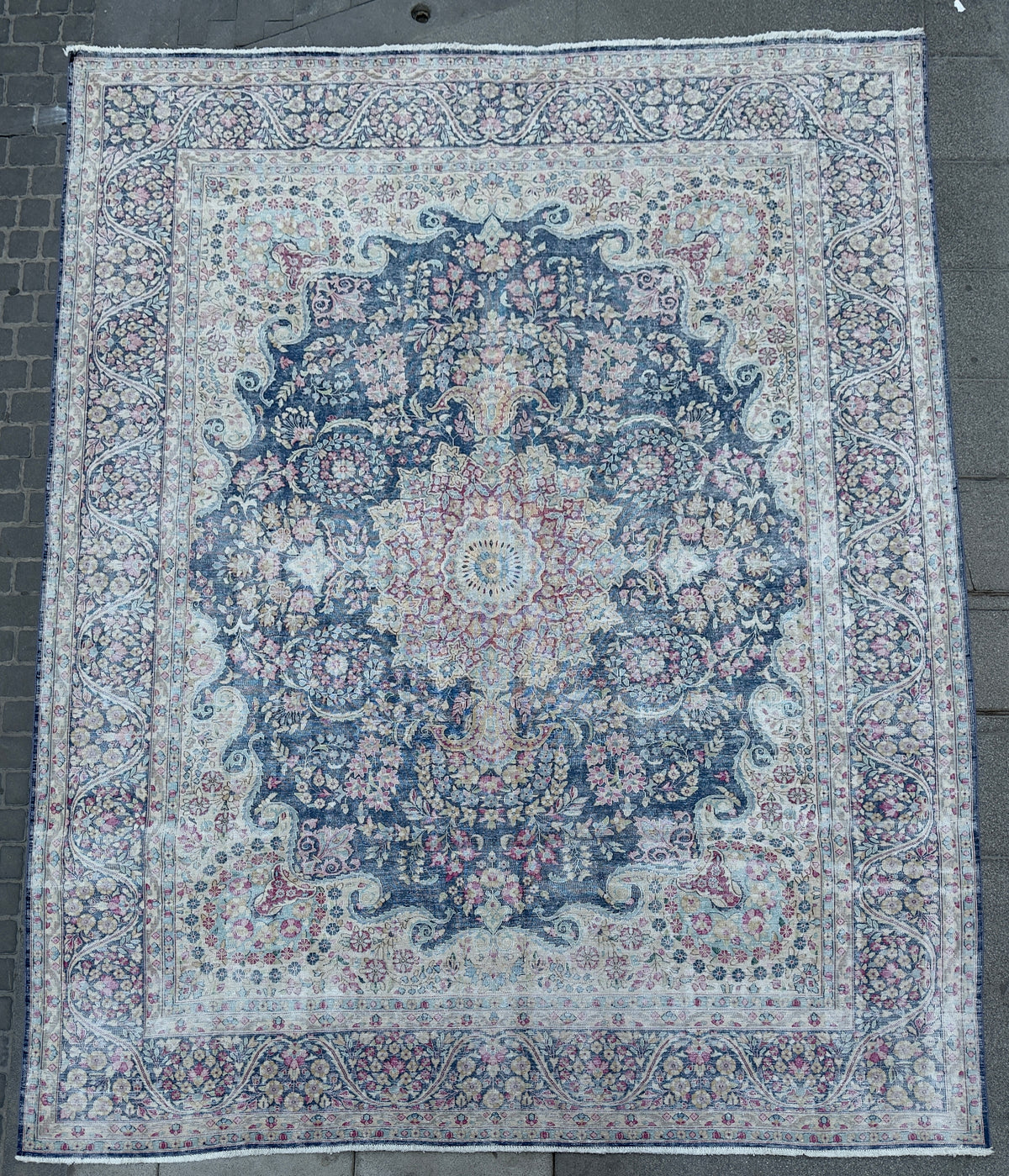 Overdyed Vintage Hand knotted Rug (375x300cm)