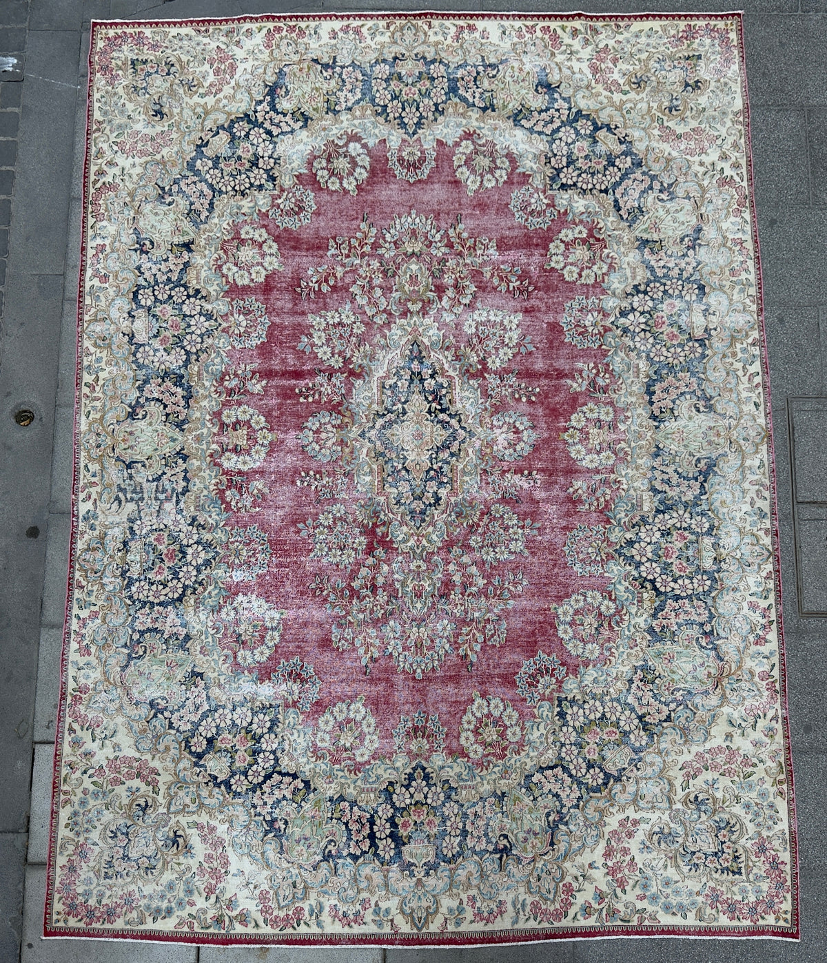Vintage overdyed Rug (345x245cm)