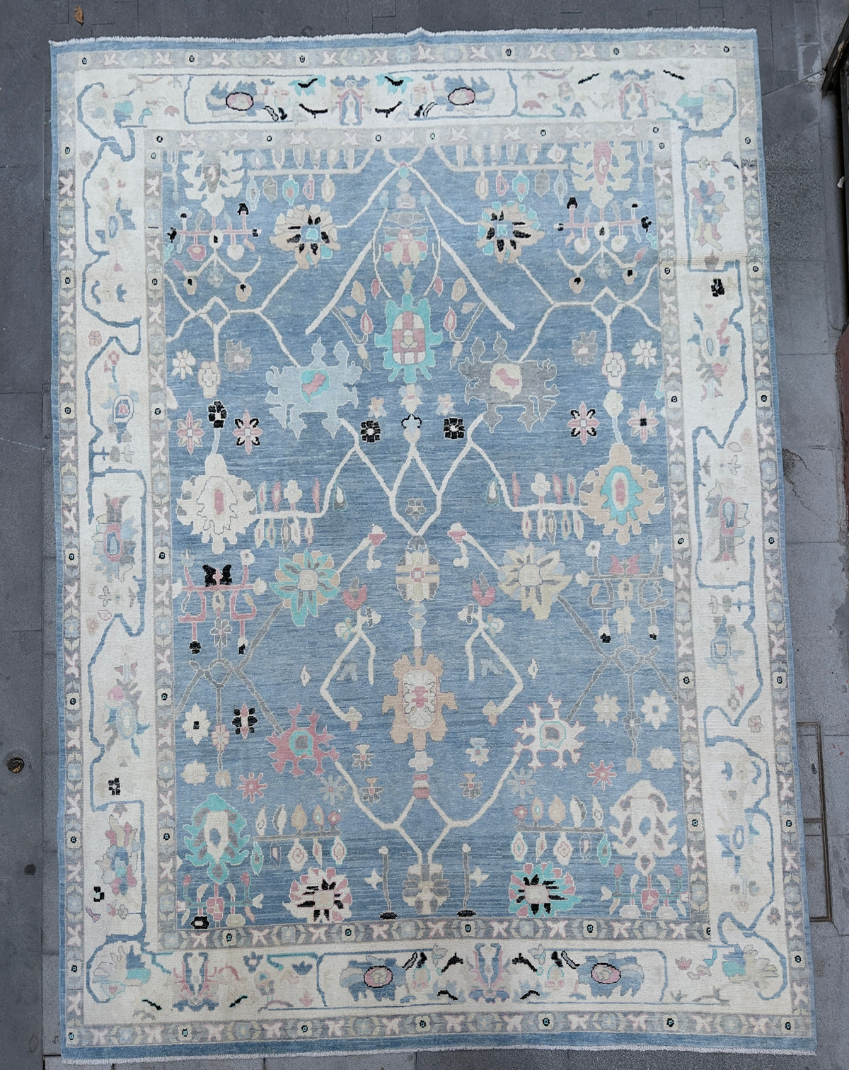Overdyed Vintage Hand knotted Rug (425x303cm)