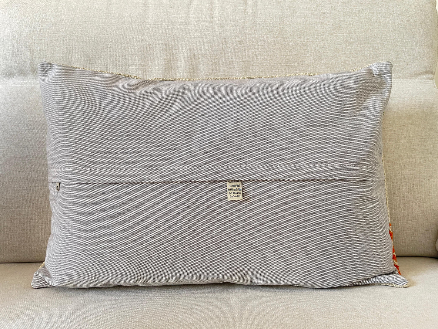 Hemp Hand woven Kilim cushion cover (60x40cm)