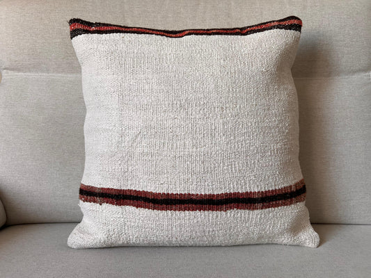 Hemp Hand woven Kilim cushion cover (50x50cm).