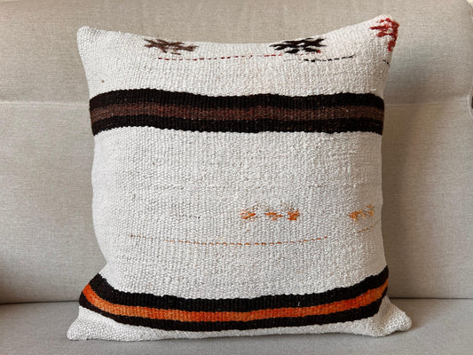Hemp Hand woven Kilim cushion cover (50x50cm).