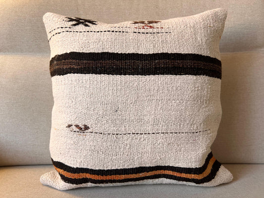 Hemp Hand woven Kilim cushion cover (50x50cm).