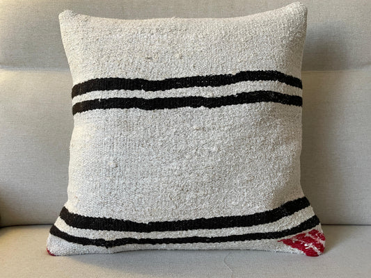 Hemp Hand woven Kilim cushion cover (50x50cm).