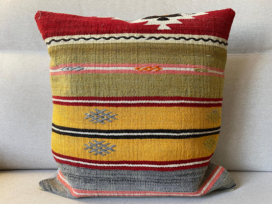 Hand woven Kilim cushion cover (50x50cm)