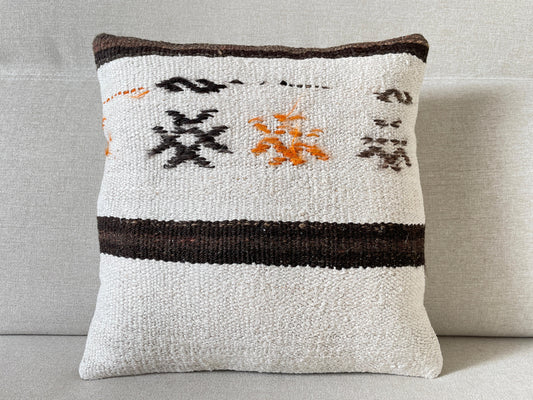 Hand woven Kilim cushion cover (40x40cm)
