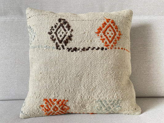 Hand woven Kilim cushion cover (40x40cm)