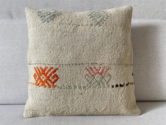 Hand woven Kilim cushion cover (40x40cm)
