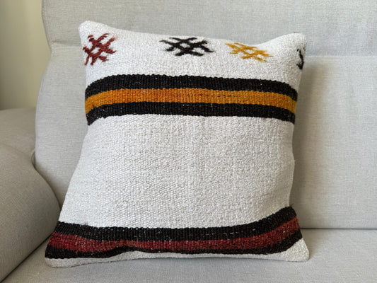 Hamp Hand woven Kilim cushion cover (40x40cm)