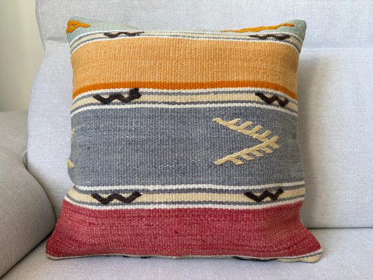 Turkish Hand woven Kilim cushion cover (40x40cm)