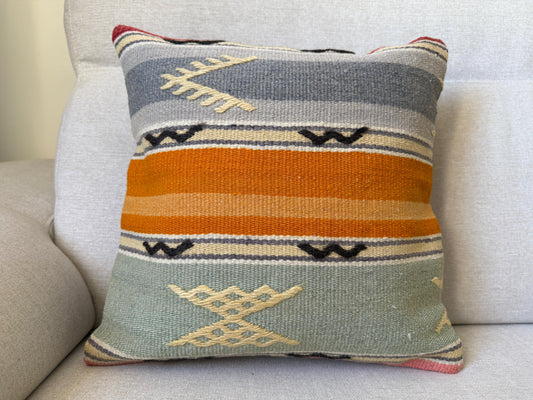 Turkish Hand woven Kilim cushion cover (40x40cm)