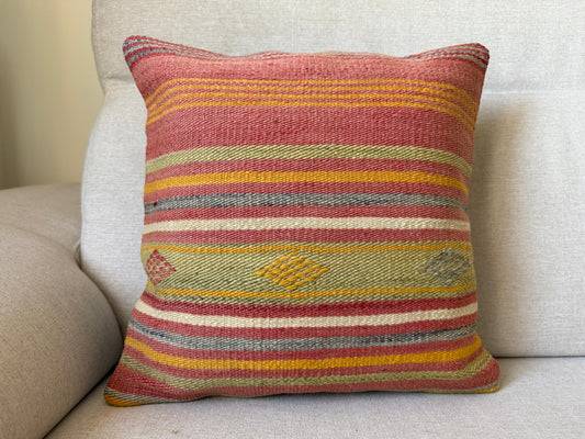 Turkish Hand woven Kilim cushion cover (40x40cm)