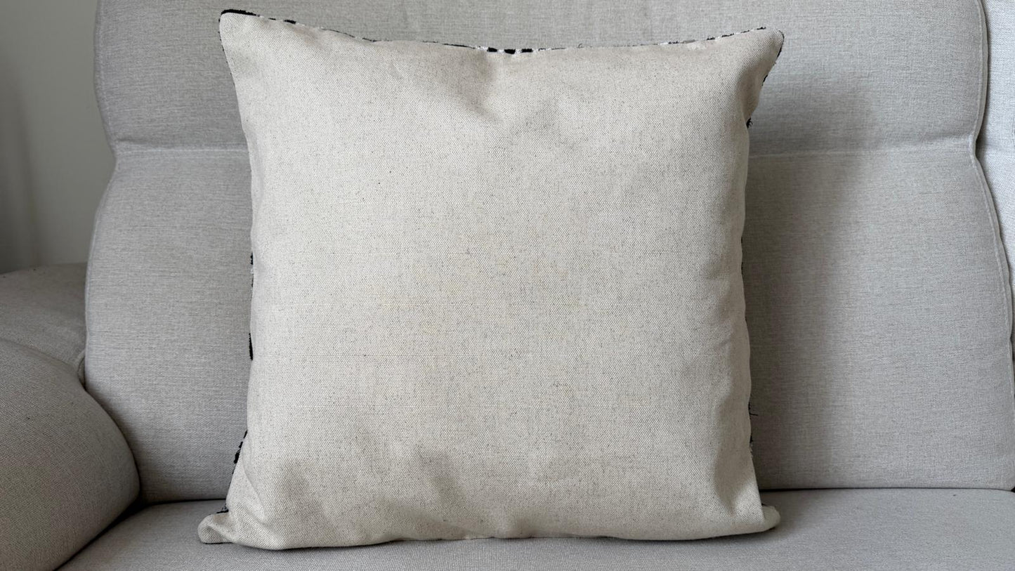 Ikat Velvet silk cushion 50x50cm.