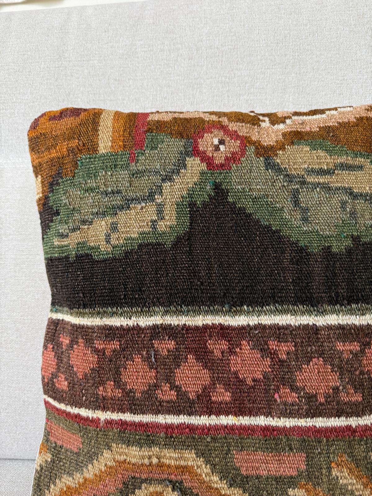 Hand woven Kilim cushion cover (40x40cm)