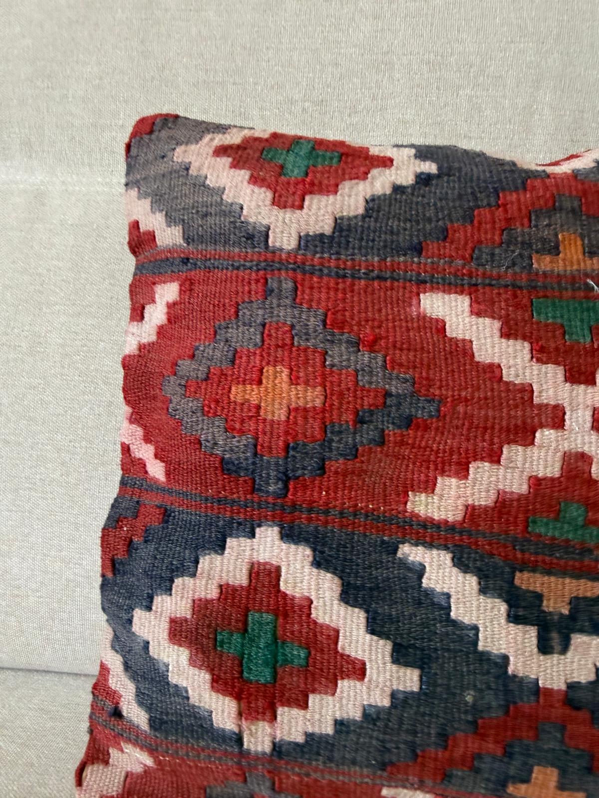 Hand woven Kilim cushion cover (40x40cm)