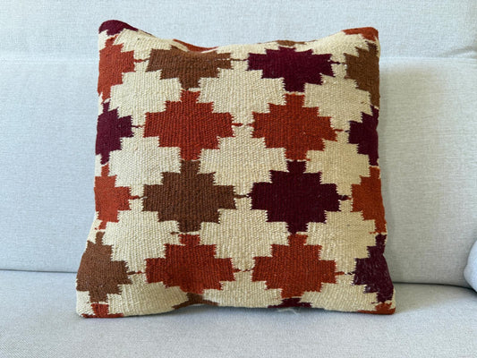 Hand woven Kilim cushion cover (40x40cm)