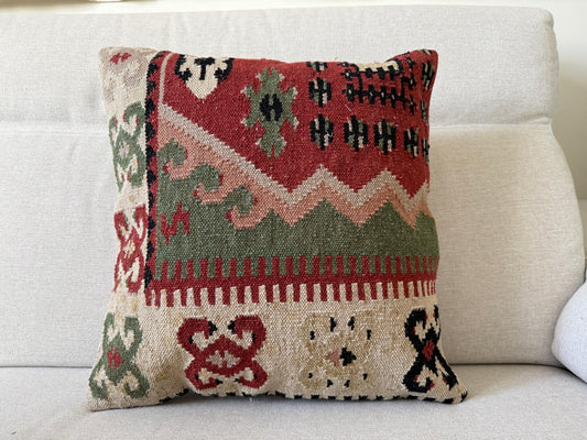 Hand woven Kilim cushion cover (50x50cm)