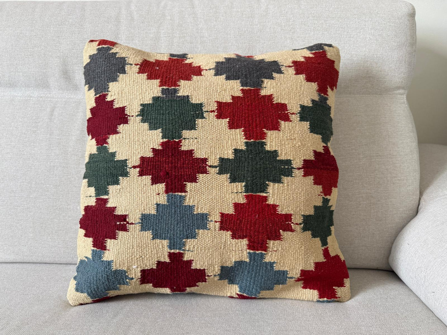 Hand woven Kilim cushion cover (50x50cm)