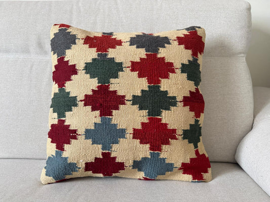 Hand woven Kilim cushion cover (50x50cm)