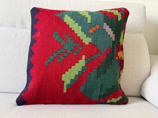 Hand woven Kilim cushion cover (50x50cm)