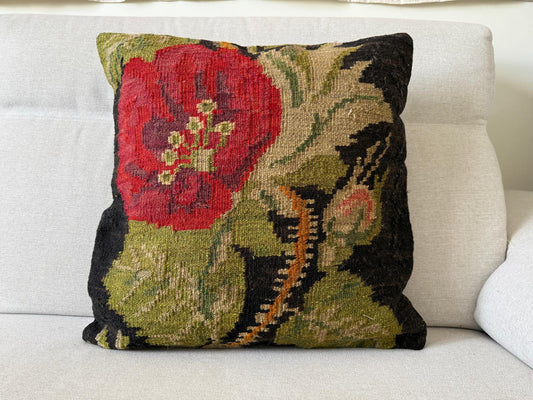 Hand woven Kilim cushion cover (50x50cm)