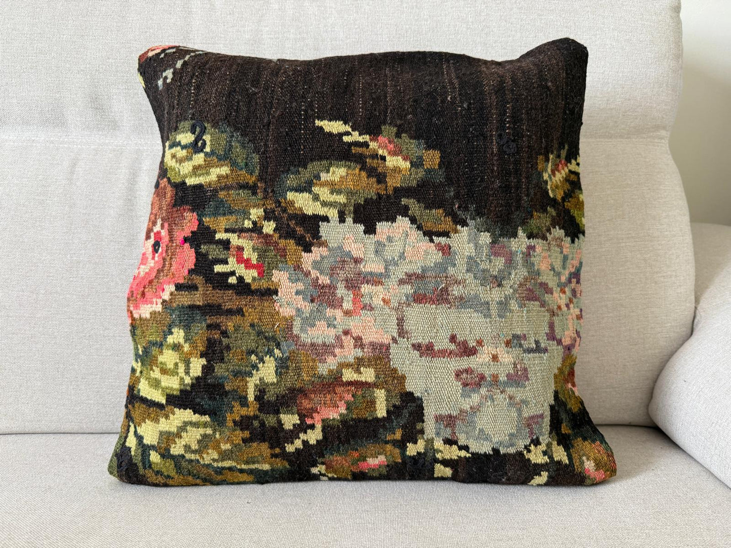 Hand woven Kilim cushion cover (50x50cm)