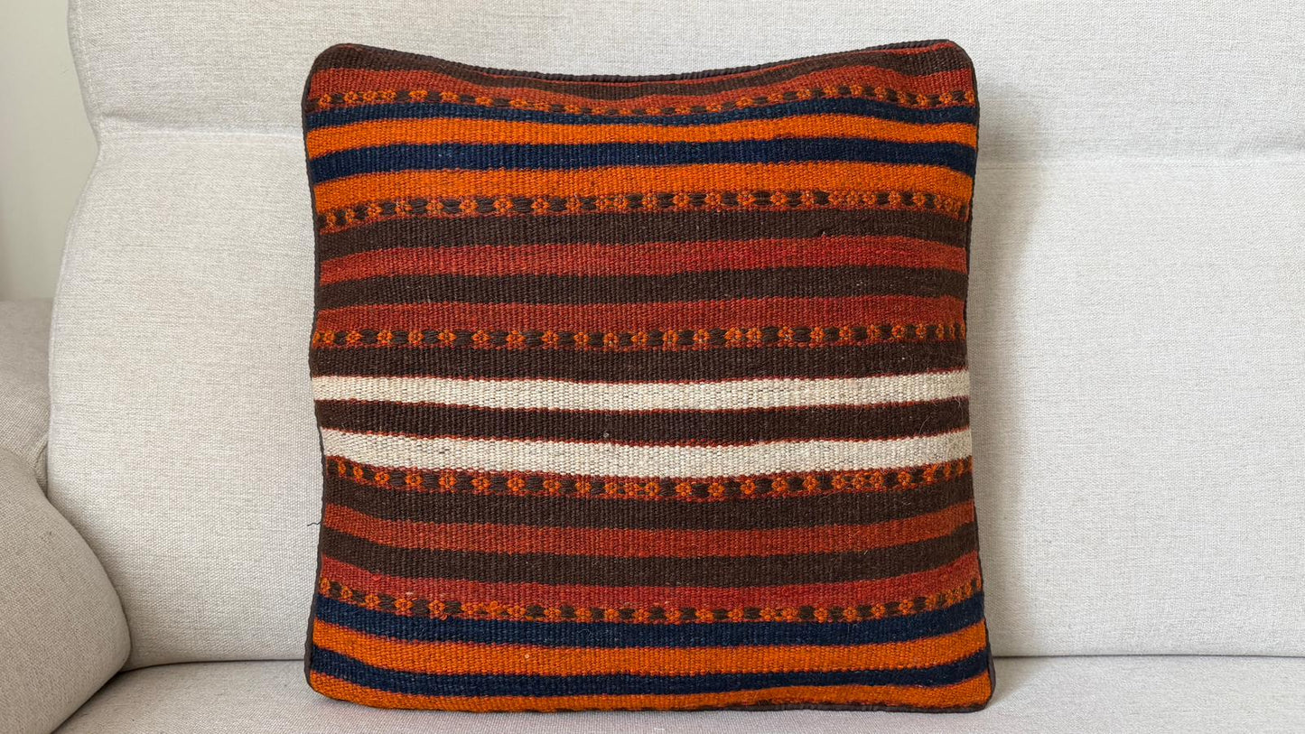 Hand woven Kilim cushion cover (40x40cm)