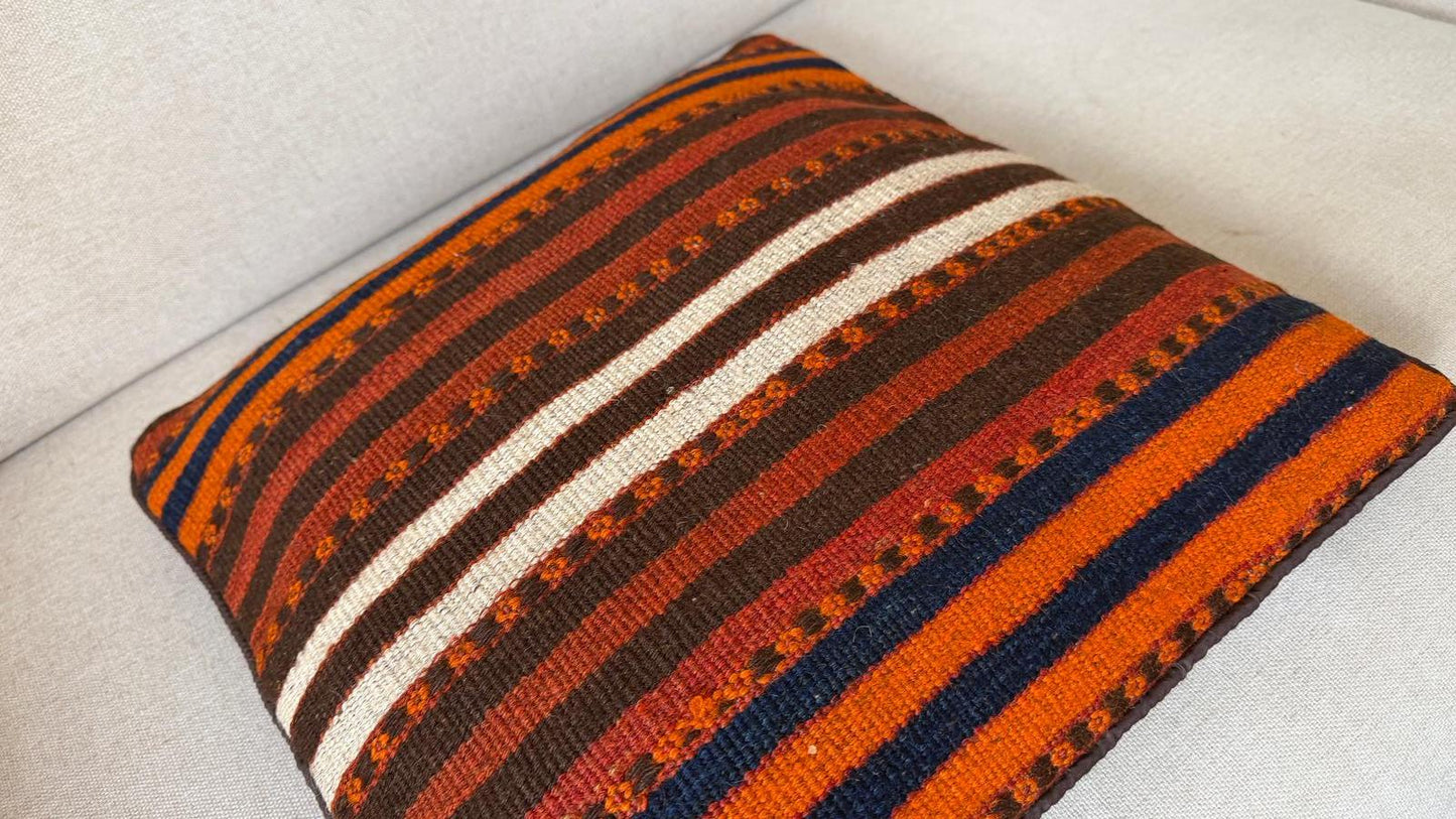 Hand woven Kilim cushion cover (40x40cm)