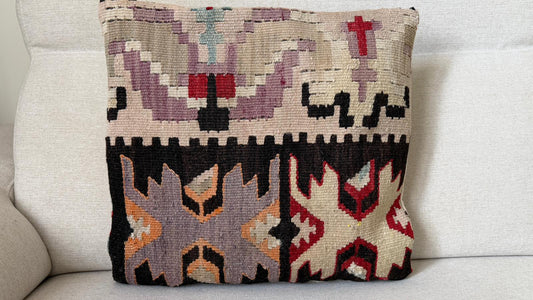 Hand woven Kilim cushion cover (40x40cm)