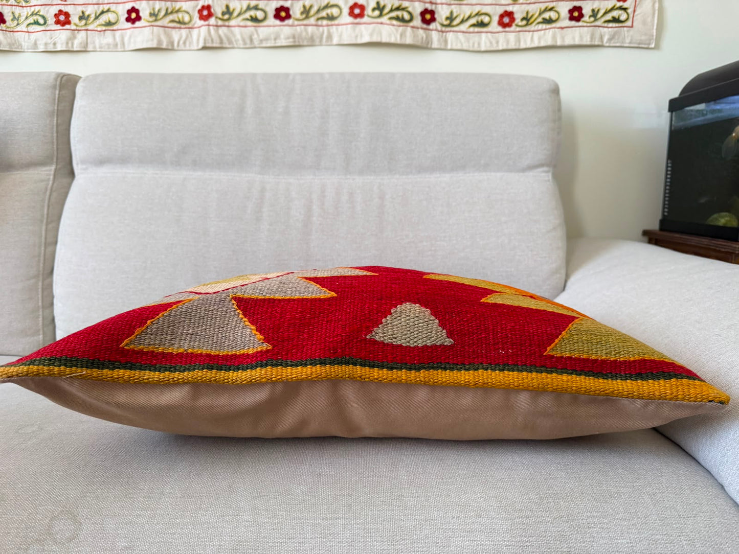 Hand woven Kilim cushion cover (60x40cm)