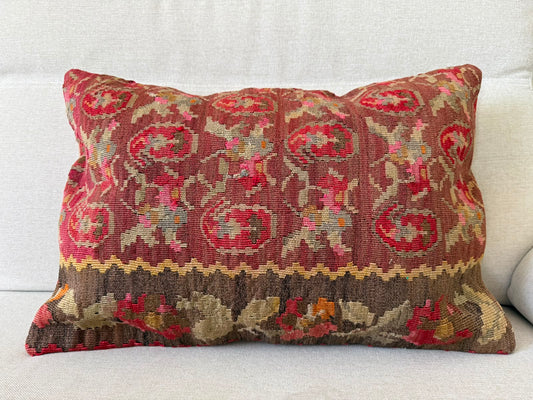 Hand woven Kilim cushion cover (60x40cm)